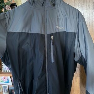 Columbia Black Jacket with Geometric Lining